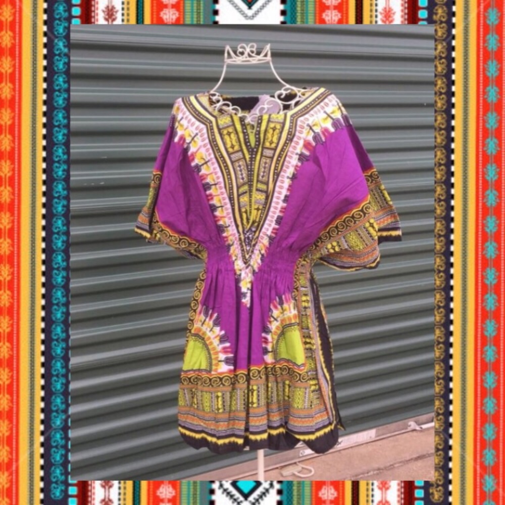 Dashiki Purple Black Panther  Wakanda